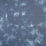 Tessuto Chambray trapuntato con fiore batik – colore blu jeans,  thumbnail number 1