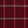 Tessuto per cappotti, quadri grandi – rosso Bordeaux/nero,  thumbnail number 1