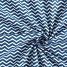 tessuto in cotone cretonne zig zag – blu marino/bianco,  thumbnail number 4