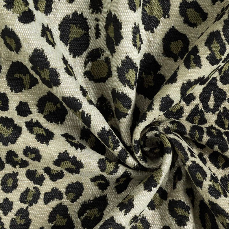 tessuto da tappezzeria Jacquard Leopardo – talpa/cachi,  image number 3