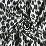 Stampa digitale leopardo delle nevi spazzolato French Terry – nero/bianco,  thumbnail number 3