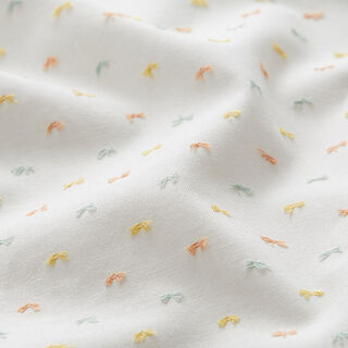fine batista di cotone righe Dobby colorate – bianco, 