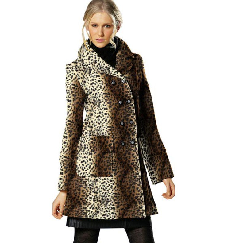 pelliccia sintetica leopardo – beige,  image number 4