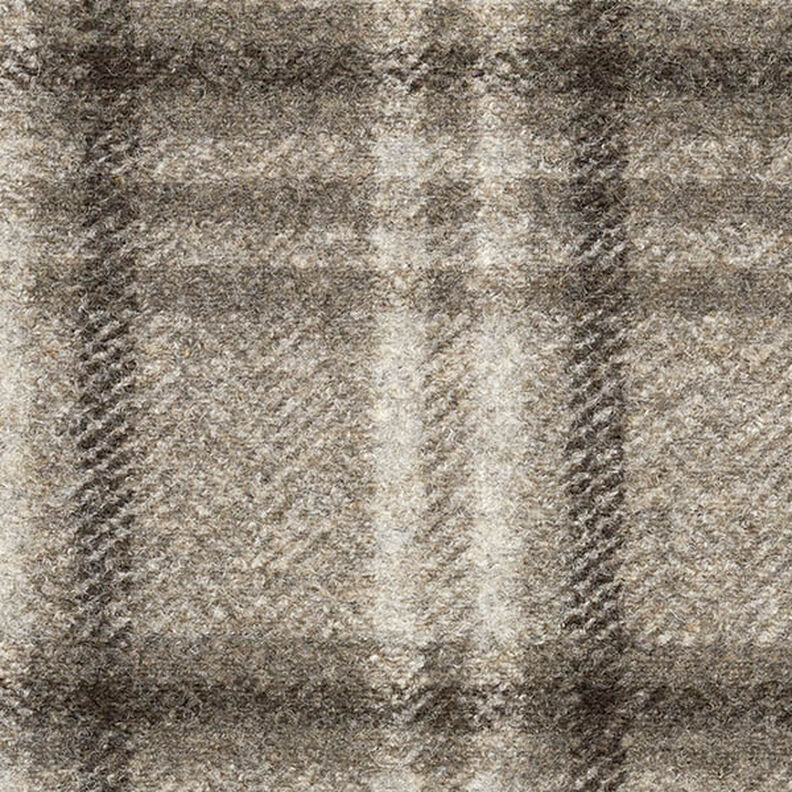 Cappotto in misto lana a quadri – talpa,  image number 1