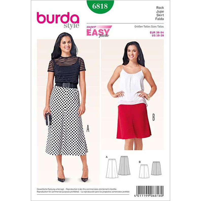 Gonna, Burda 6818,  image number 1