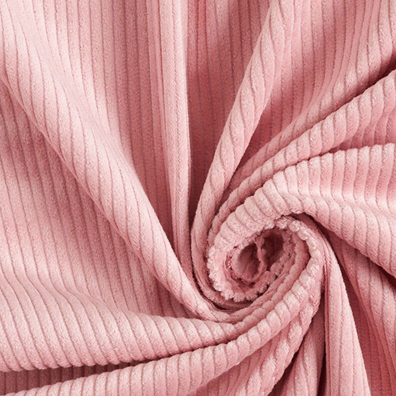 velluto a coste larghe prelavato tinta unita – rosa antico chiaro,  image number 1