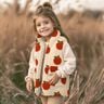 tessuto peluche mele | Poppy Fabrics – bianco lana/terracotta,  thumbnail number 5