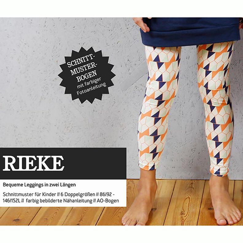 RIEKE - leggings per ragazze, Studio Schnittreif  | 86 - 152,  image number 1