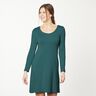 jersey di cotone medio tinta unita – verde scuro,  thumbnail number 6