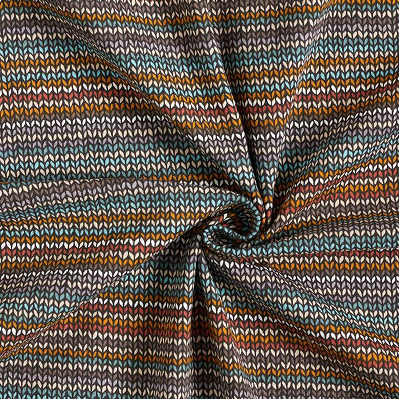 jersey di cotone Modello lavorato a maglia – nero,  image number 3