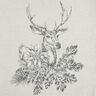taglio di tessuto arredo gobelin Cervo con stella alpina – grigio,  thumbnail number 1