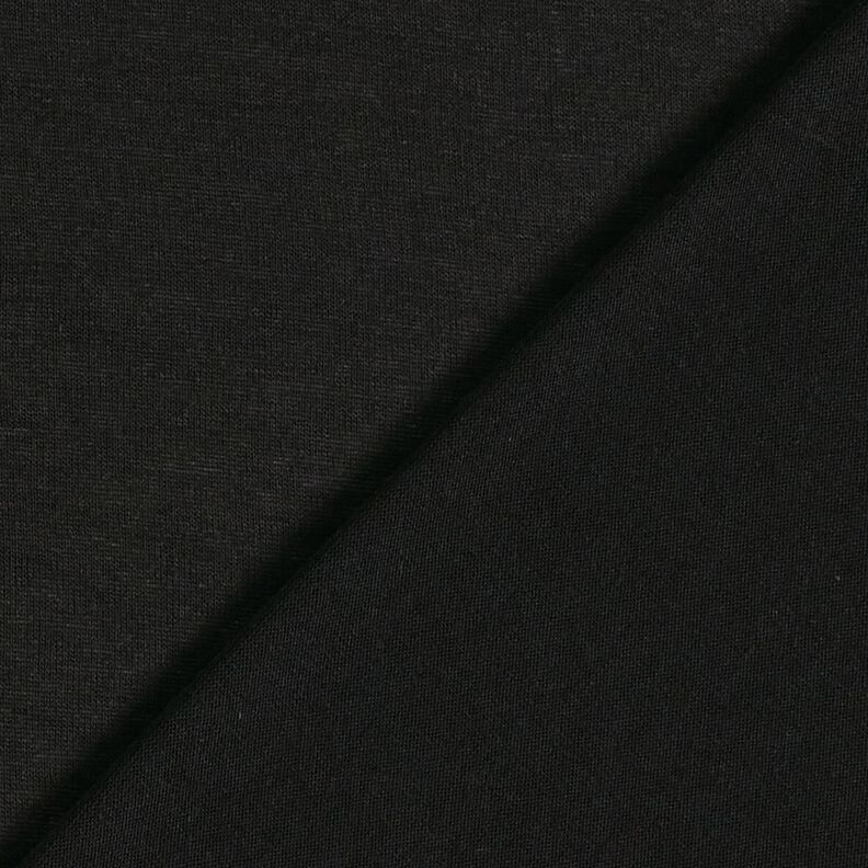 Jersey estivo in viscosa leggera – nero,  image number 3