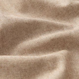 tessuto arredo mezzo panama chambray, riciclato – marrone medio | Resto 80cm, 