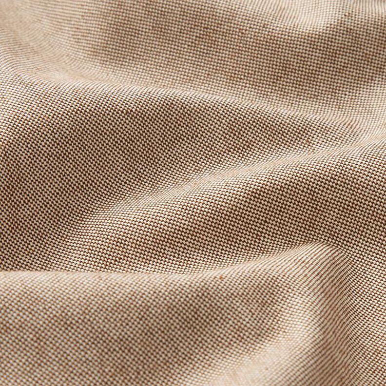 tessuto arredo mezzo panama chambray, riciclato – marrone medio,  image number 2