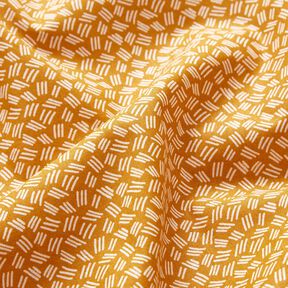 tessuto in cotone cretonne piccole linee – giallo curry, 