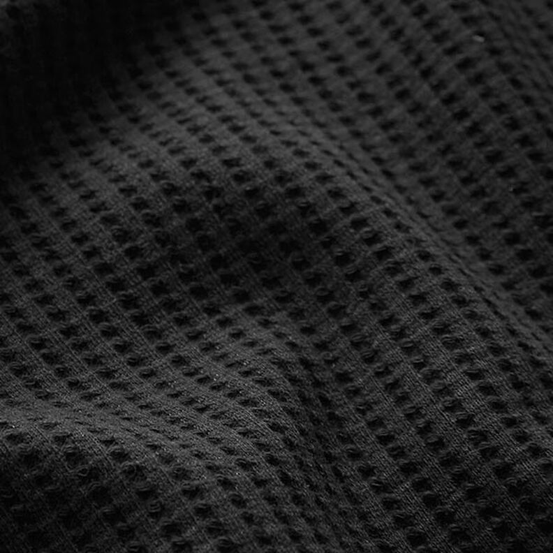 jersey di cotone nido d’ape tinta unita – nero,  image number 2