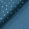 mussolina / tessuto doppio increspato piccoli pois – colore blu jeans/bianco,  thumbnail number 4