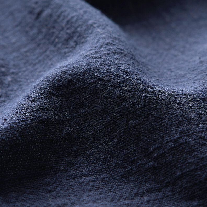 Tessuto di cotone con aspetto lino – blu notte,  image number 2
