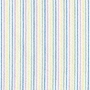 seersucker cotone Mix di strisce – bianco, 