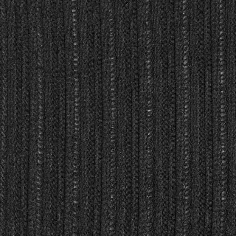 Maglia a coste in tinta unita – nero,  image number 1