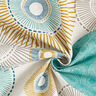 tessuto arredo mezzo panama cerchi – blu,  thumbnail number 3
