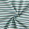 tessuto per polsini Righe tubolari – blu ghiaccio/turchese,  thumbnail number 3