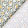 tessuto in cotone cretonne mini triangoli – canna palustre/bianco,  thumbnail number 4