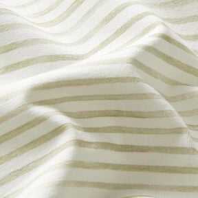jersey di cotone Strisce ad acquarello stampa digitale – avorio/pistacchio, 