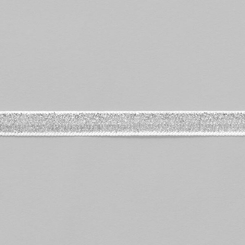 Nastro velluto Metallico [10 mm] – argento effetto metallizzato,  image number 2