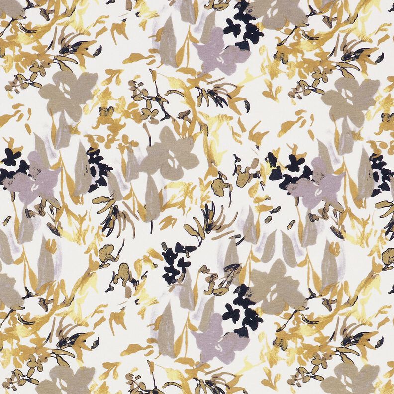 Maglia in viscosa con scena floreale – bianco,  image number 1