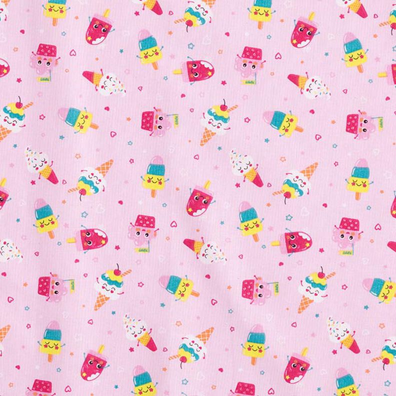 tessuto in cotone cretonne gelato – rosa,  image number 1