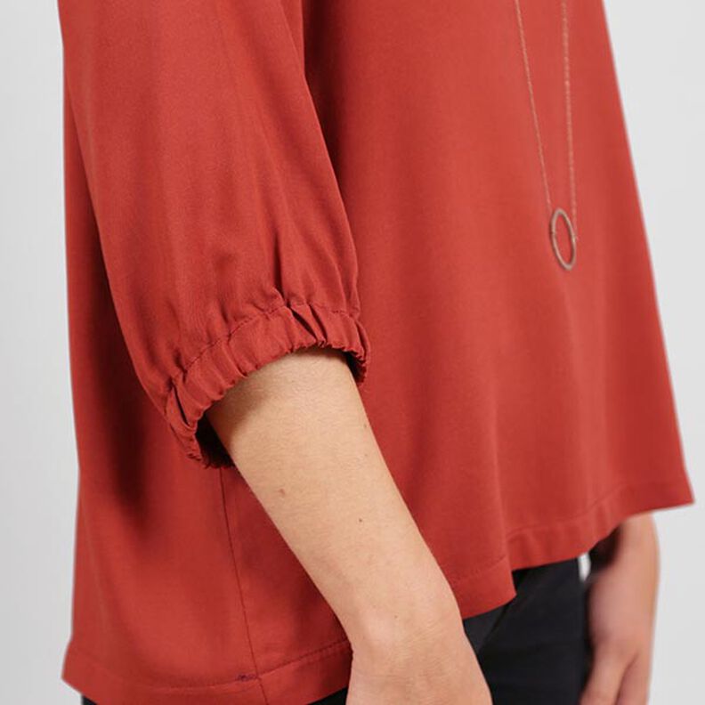 FRAU HOLLY - blusa ampia con fondo manica arricciato, Studio Schnittreif  | XS -  XXL,  image number 4