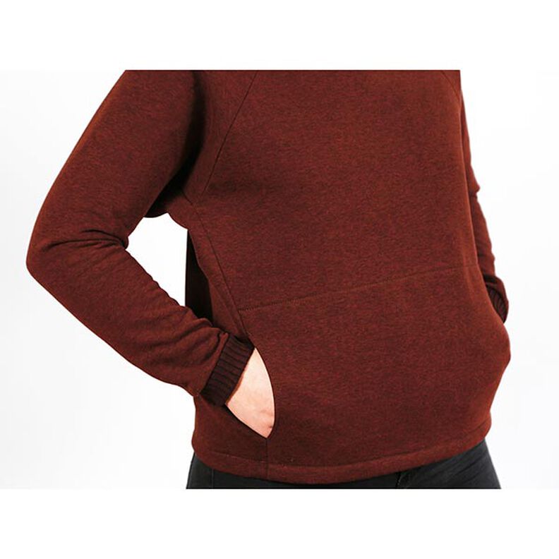 FRAU BETTI Maglia con maniche a pipistrello, taschino e collo in piedi | Studio Schnittreif | XS-XXL,  image number 6