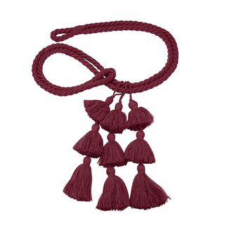 Fermatenda con nappe [75cm] – rosso Bordeaux, 