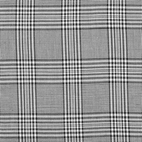 Tessuto di viscosa Principe di Galles – bianco/nero, 