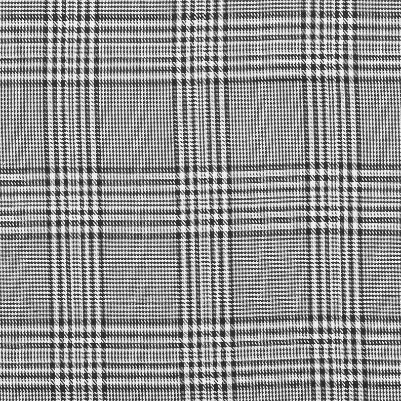 Tessuto di viscosa Principe di Galles – bianco/nero,  image number 1