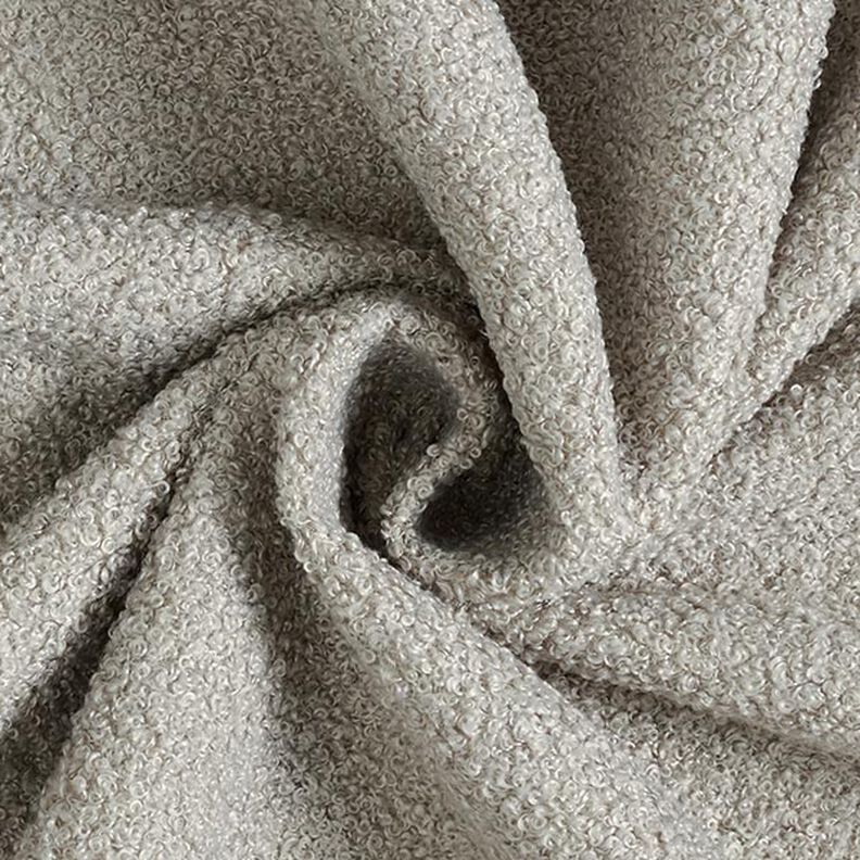tessuto da tappezzeria bouclé – grigio chiaro,  image number 1