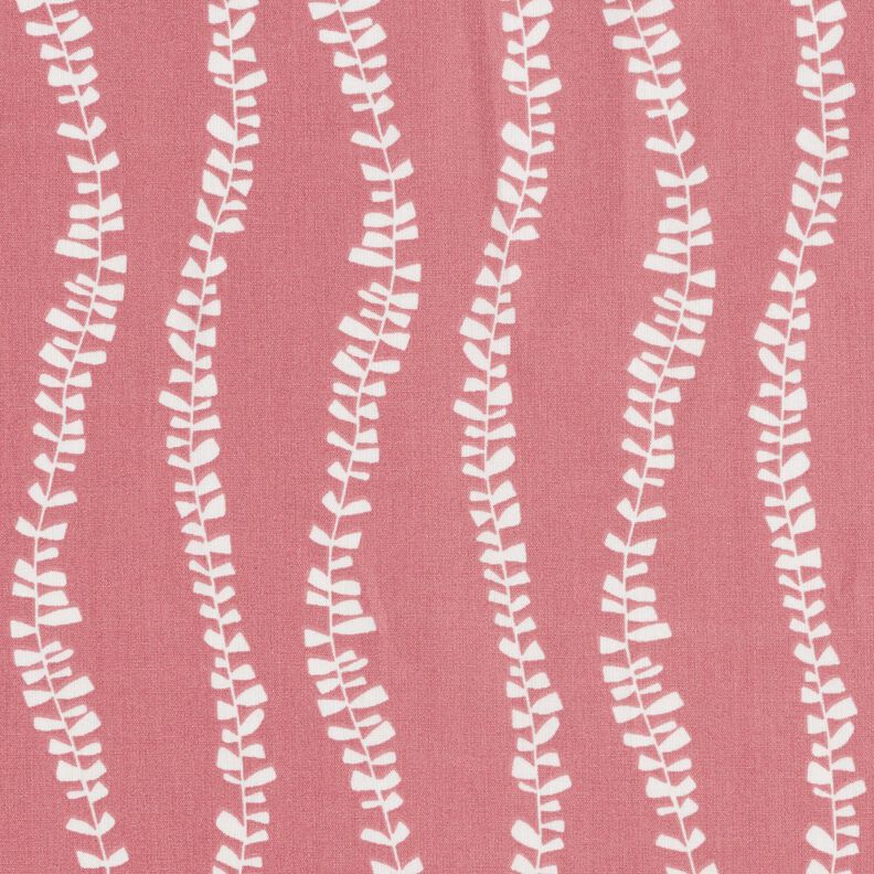 cotone rivestito Tralci e foglie – color bacca chiaro/bianco,  image number 1