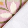 tessuto arredo tessuti canvas Aspetto ricamato grande – violetto pastello/beige chiaro,  thumbnail number 4