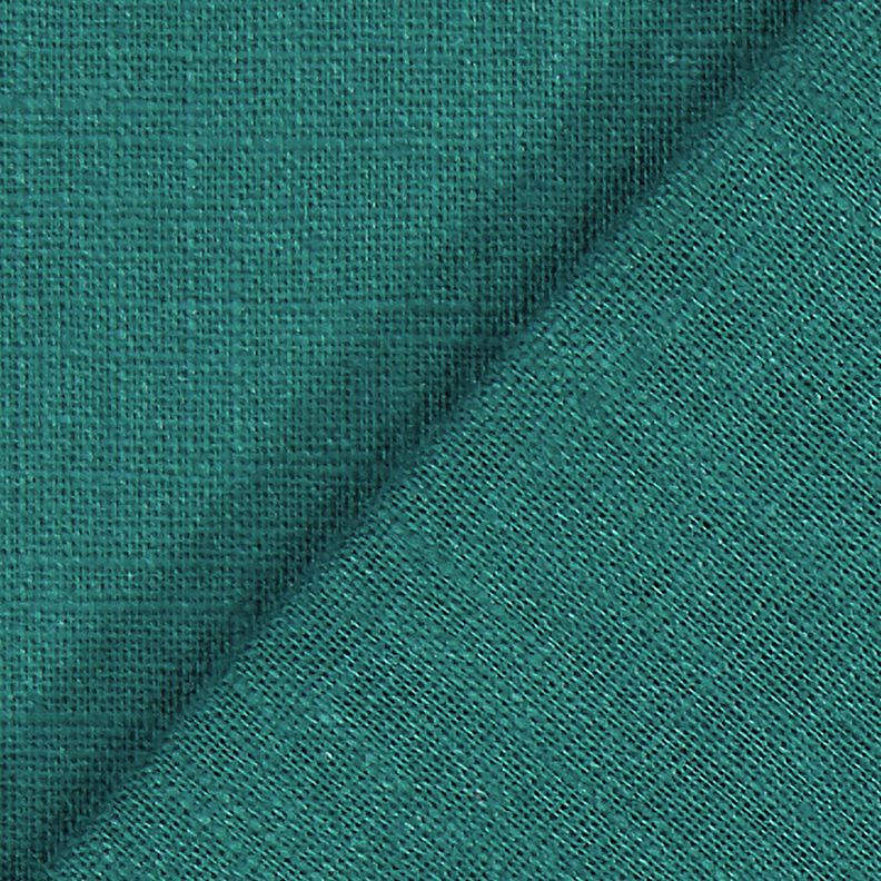 Tessuto di lino misto Ramie medio – abete blu, image number 3