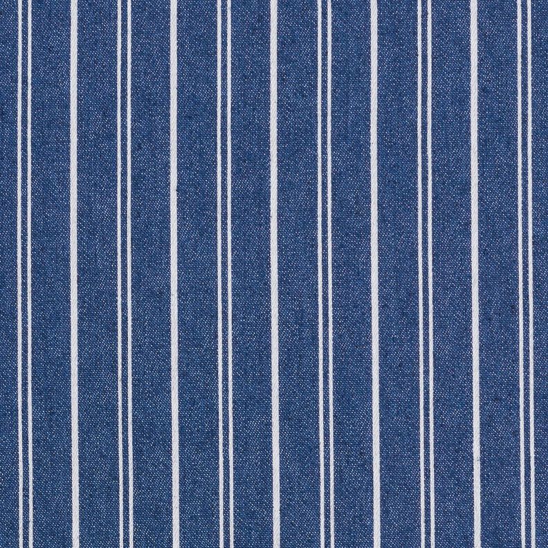 Tessuto denim leggero elasticizzato a righe – colore blu jeans,  image number 1