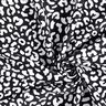 tessuto per costumi da bagno Macchie di leopardo astratte – nero-azzurro/bianco,  thumbnail number 3