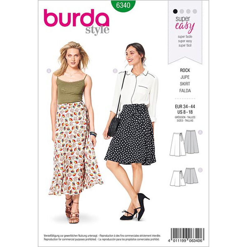 gonna, Burda 6340 | 34 - 44,  image number 1