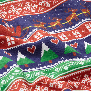 soffice tessuto in felpa, sta arrivando Babbo Natale – indaco, 