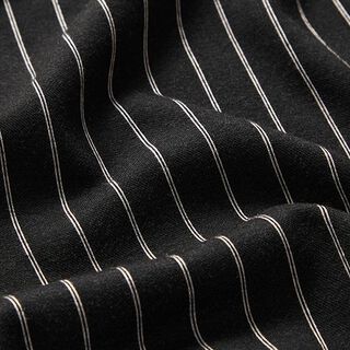 jersey romanit, gessato doppia riga – nero, 