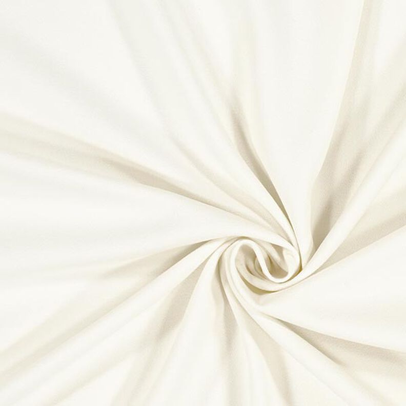 Georgette crêpe Moss – bianco lana,  image number 1