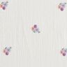 mussolina / tessuto doppio increspato Fiorellini ricamati | Poppy Fabrics – bianco,  thumbnail number 1