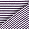 tessuto per polsini Righe tubolari – prugna/bianco,  thumbnail number 4
