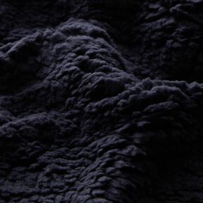 Soffice tessuto in peluche – nero-azzurro, 