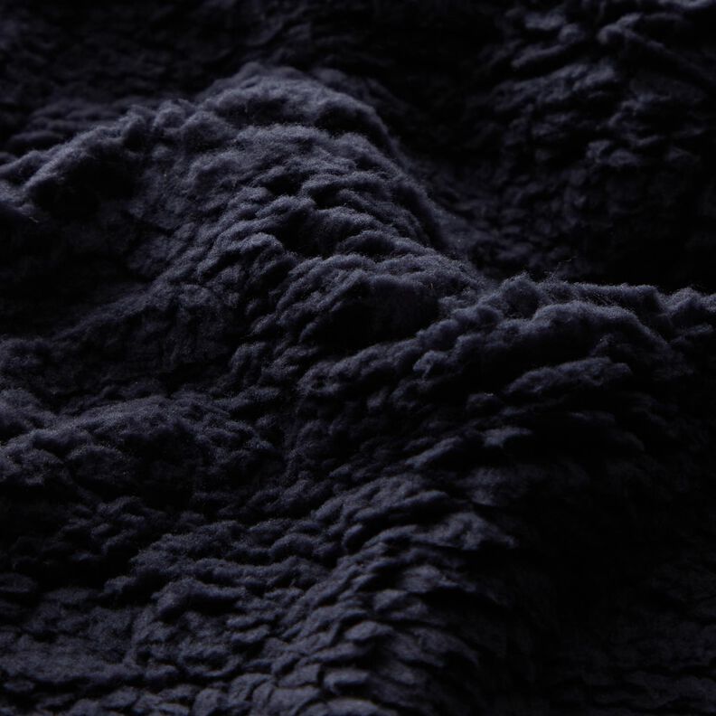 Soffice tessuto in peluche – nero-azzurro,  image number 2